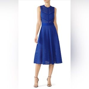 Pinko Cut out Lace Midi Dress